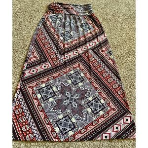 Apt. 9 women large red maxi skirt